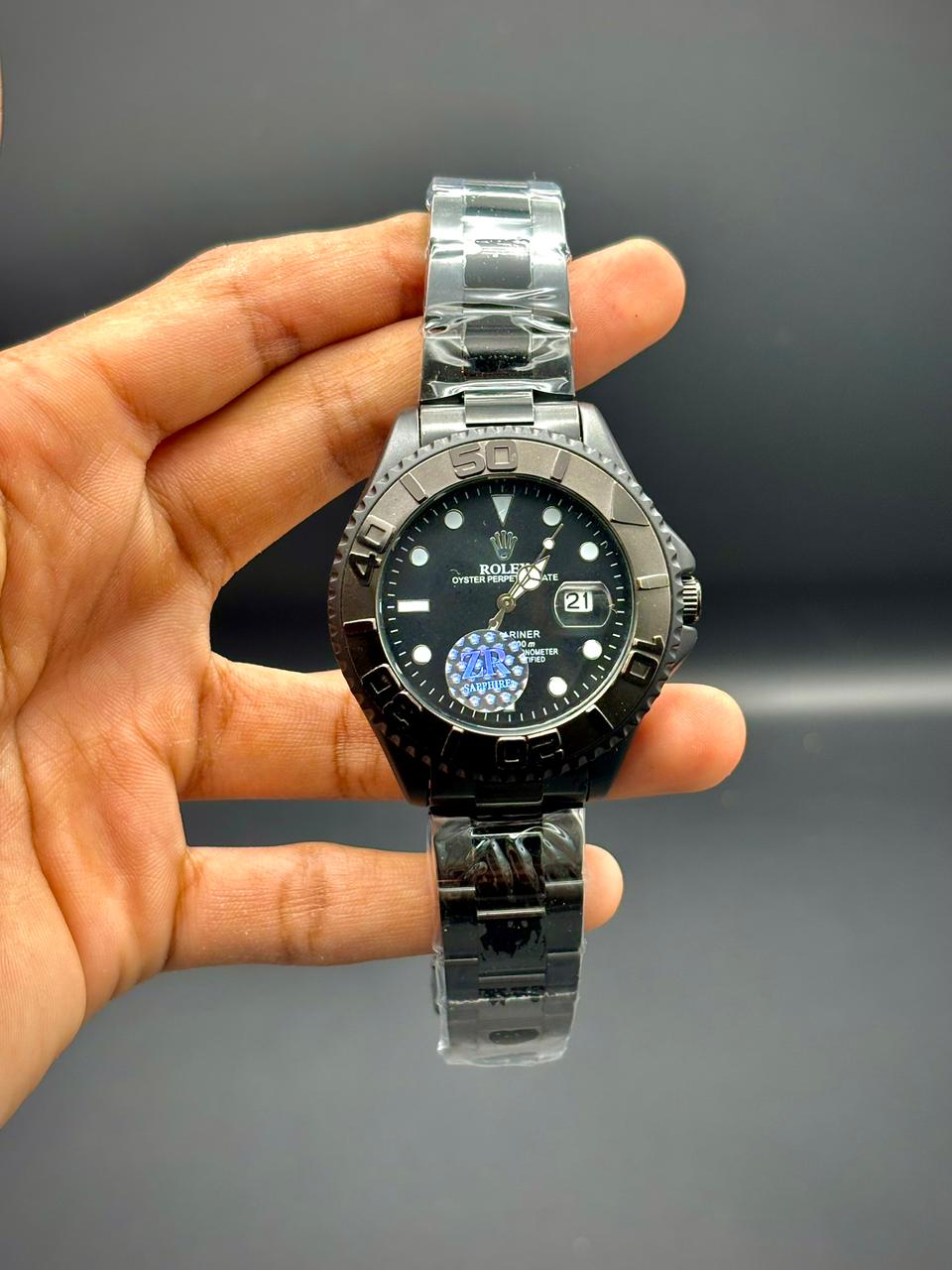 RLX All-Black Executive Sport Watch | Matte Finish | Stealth Numerals