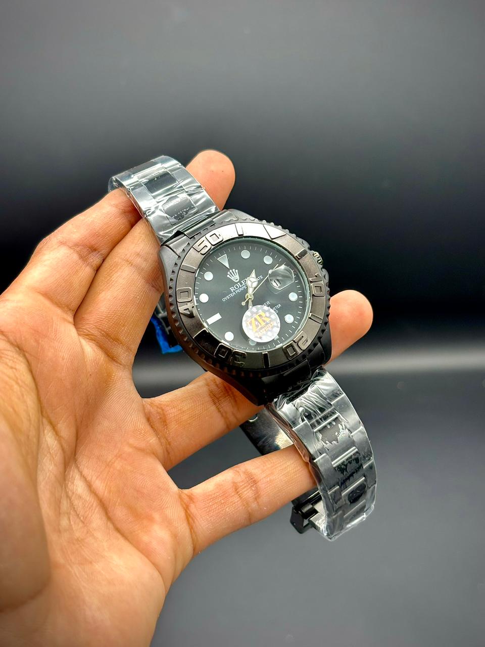 RLX All-Black Executive Sport Watch | Matte Finish | Stealth Numerals