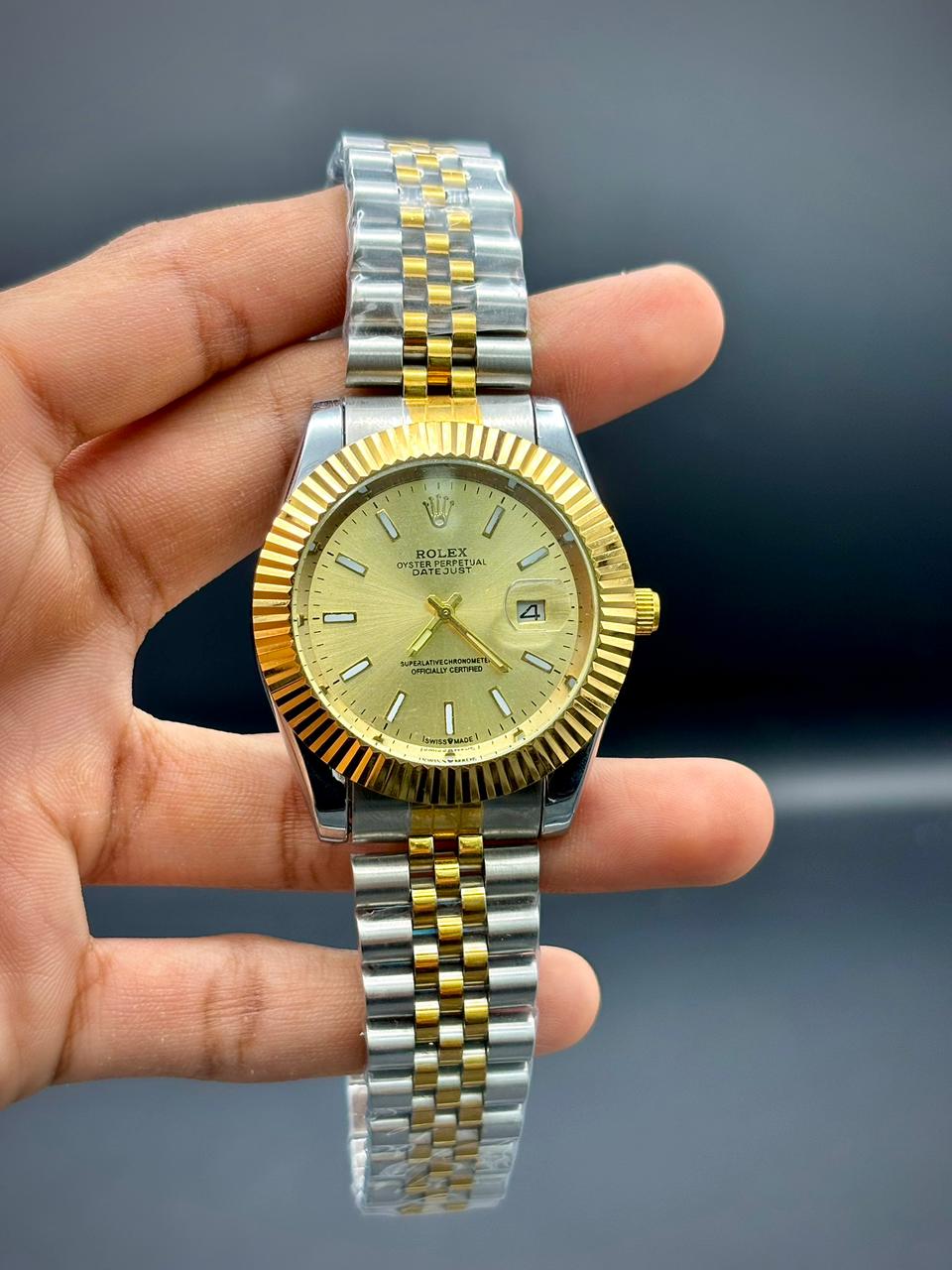RLX Classic Two-Tone Watch | Champagne Dial | Executive Daily Driver