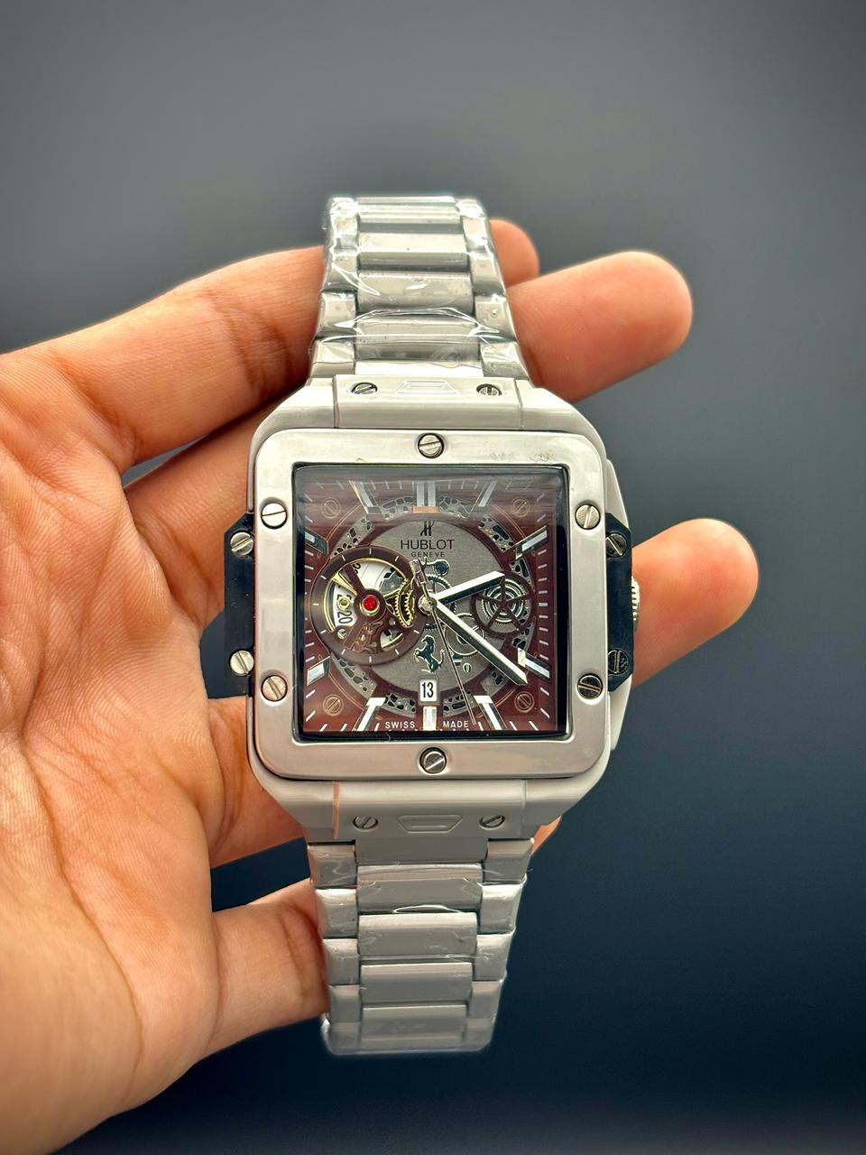 HB Geometric Luxury Timepiece | Exposed Movement Edition