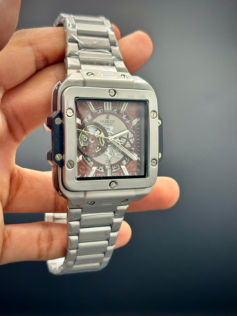 HB Geometric Luxury Timepiece | Exposed Movement Edition