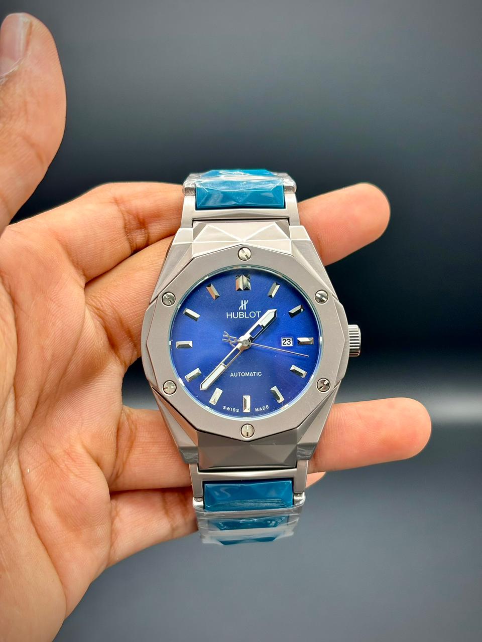 HB Fusion Two-Tone Edition | Faceted Case Automatic Watch